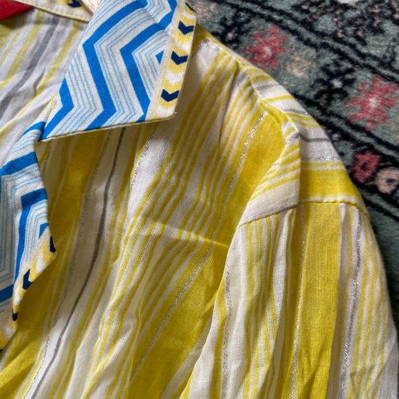 Cotton boho tiered duster coverup made in India - Picture 8 of 9